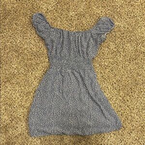 Streetwear Society Blue and White Patterned Dress